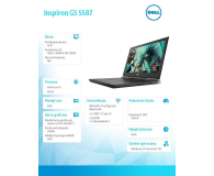 DELL Inspiron G5 5587 i5-8300H/8GB/256GB SSD/GeForce GTX 1050M Ti/15.6''/W10 Czarny - 1385458 - zdjęcie 3